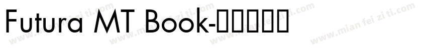 Futura MT Book字体转换